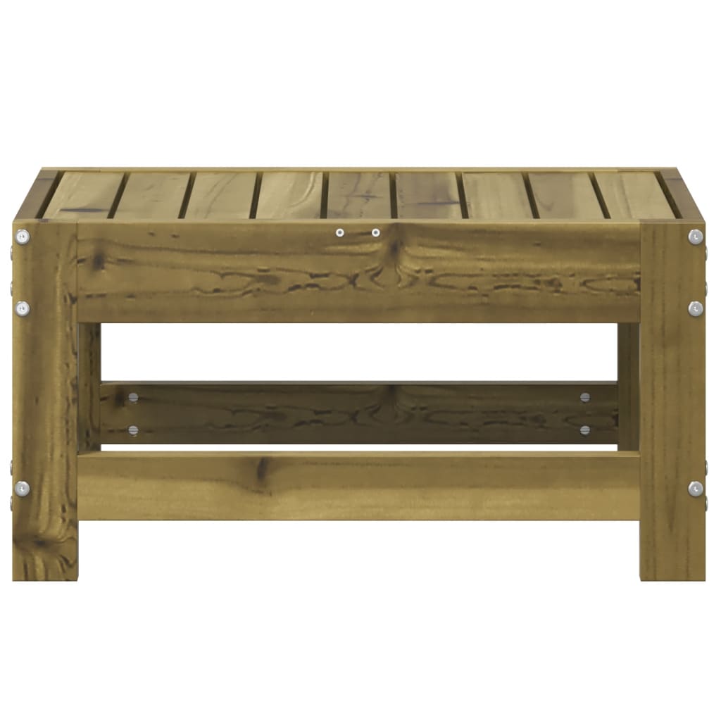 vidaXL Garden Footstool 62x30x32 cm Impregnated Wood Pine 4