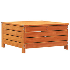 vidaXL Garden Footstool Wax Brown 62x63.5x32 cm Solid Wood Pine 6