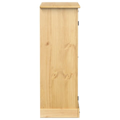 vidaXL Shoe Cabinet Corona 86x38.5x108 cm Solid Wood Pine 5