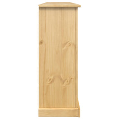 vidaXL Shoe Cabinet "Corona" 99x32x85 cm Solid Wood Pine 6