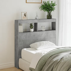 vidaXL Headboard Cabinet with LED 100 x 17 x 102 cm