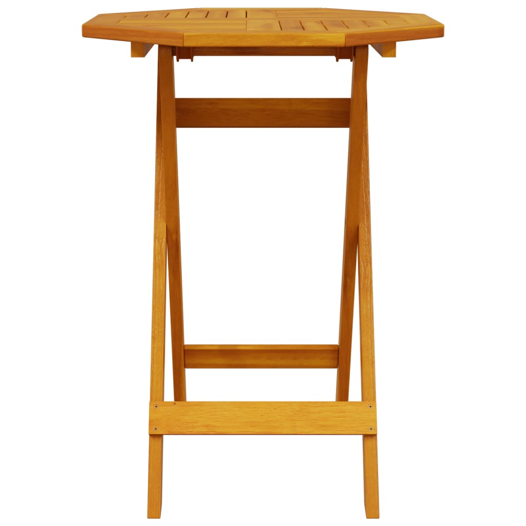 vidaXL Folding Garden Table Ø60x75 cm Solid Wood Acacia 4