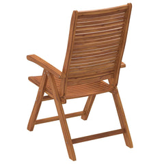 Reclining Folding Chairs 56x72x107 cm Solid Wood Acacia 2