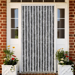 Insect Curtain in Grey and Black