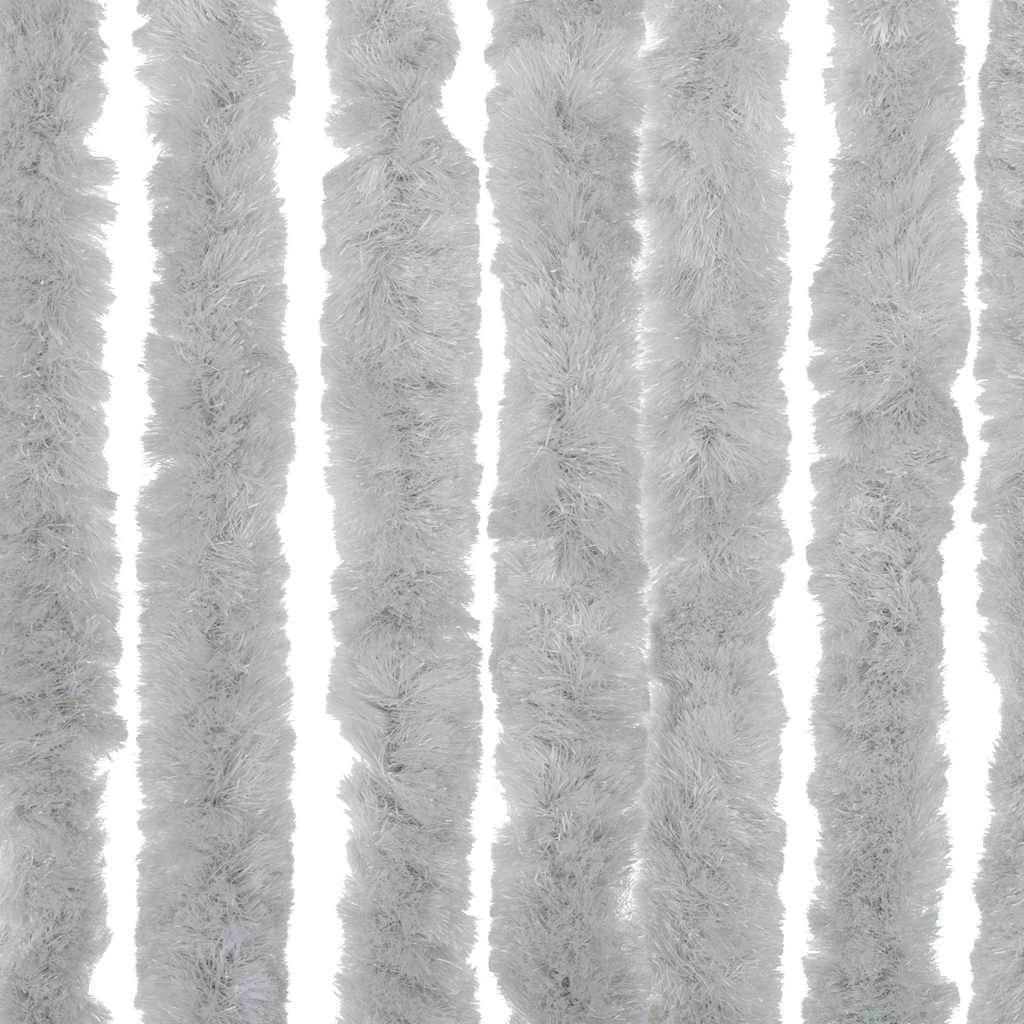 vidaXL Fly Curtain Grey 56x185 cm Chenille 6