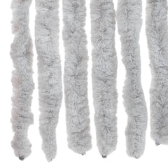 vidaXL Fly Curtain Grey 100x200 cm Chenille 5