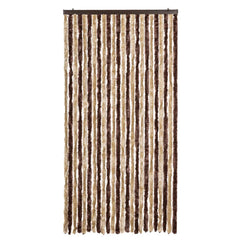 vidaXL Fly Curtain Beige and Light Brown 100x230 cm Chenille 3