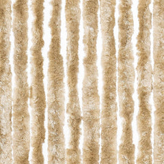 vidaXL Fly Curtain Beige 100x230 cm Chenille 5