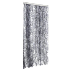 vidaXL Fly Curtain Silver 100x230 cm Chenille 2