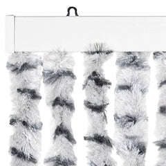 vidaXL Fly Curtain Light Grey and Dark Grey 100x230 cm Chenille 4