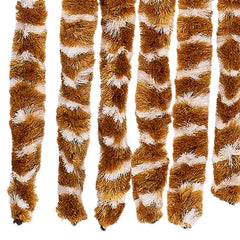 vidaXL Fly Curtain Ochre and White 90x200 cm Chenille 6