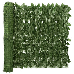 vidaXL Balcony Screen with Dark Green Leaves 200x75 cm 2