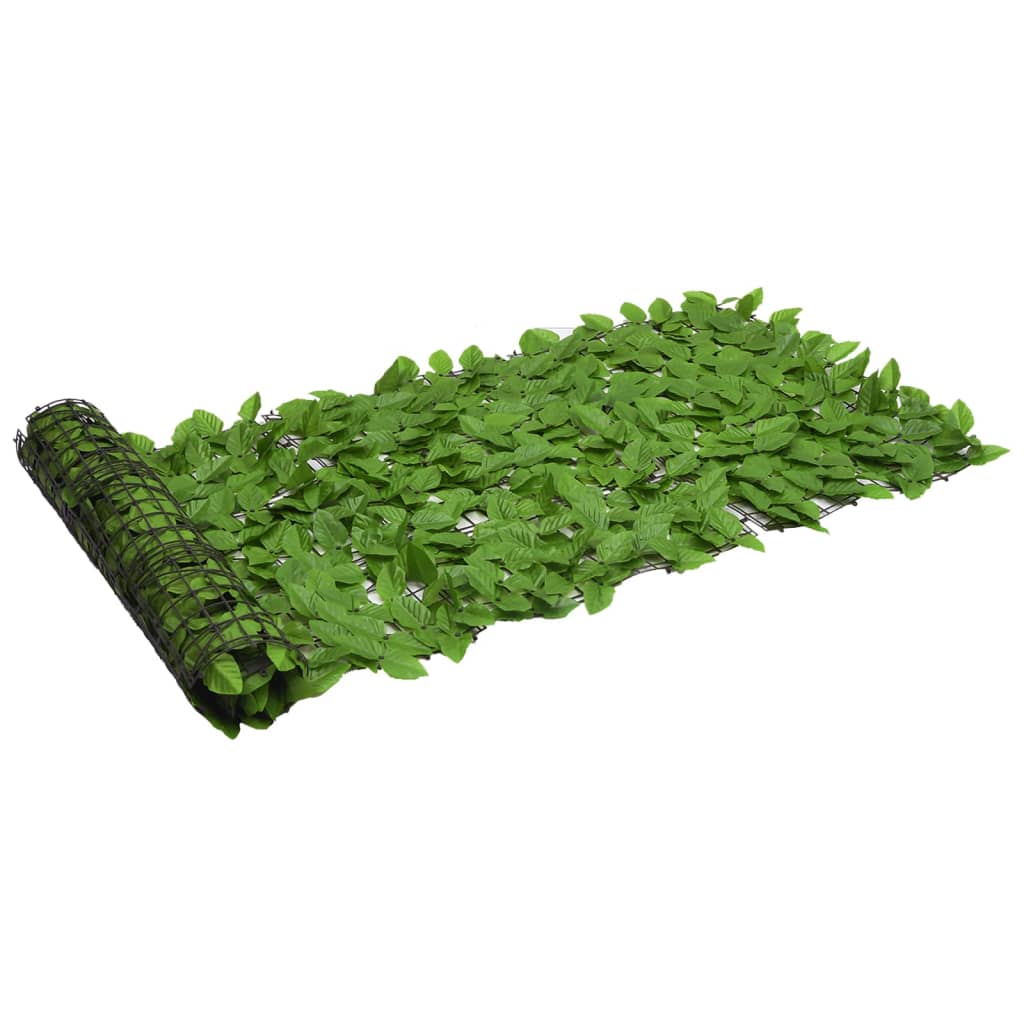 vidaXL Balcony Screen with Green Leaves 200x75 cm 1