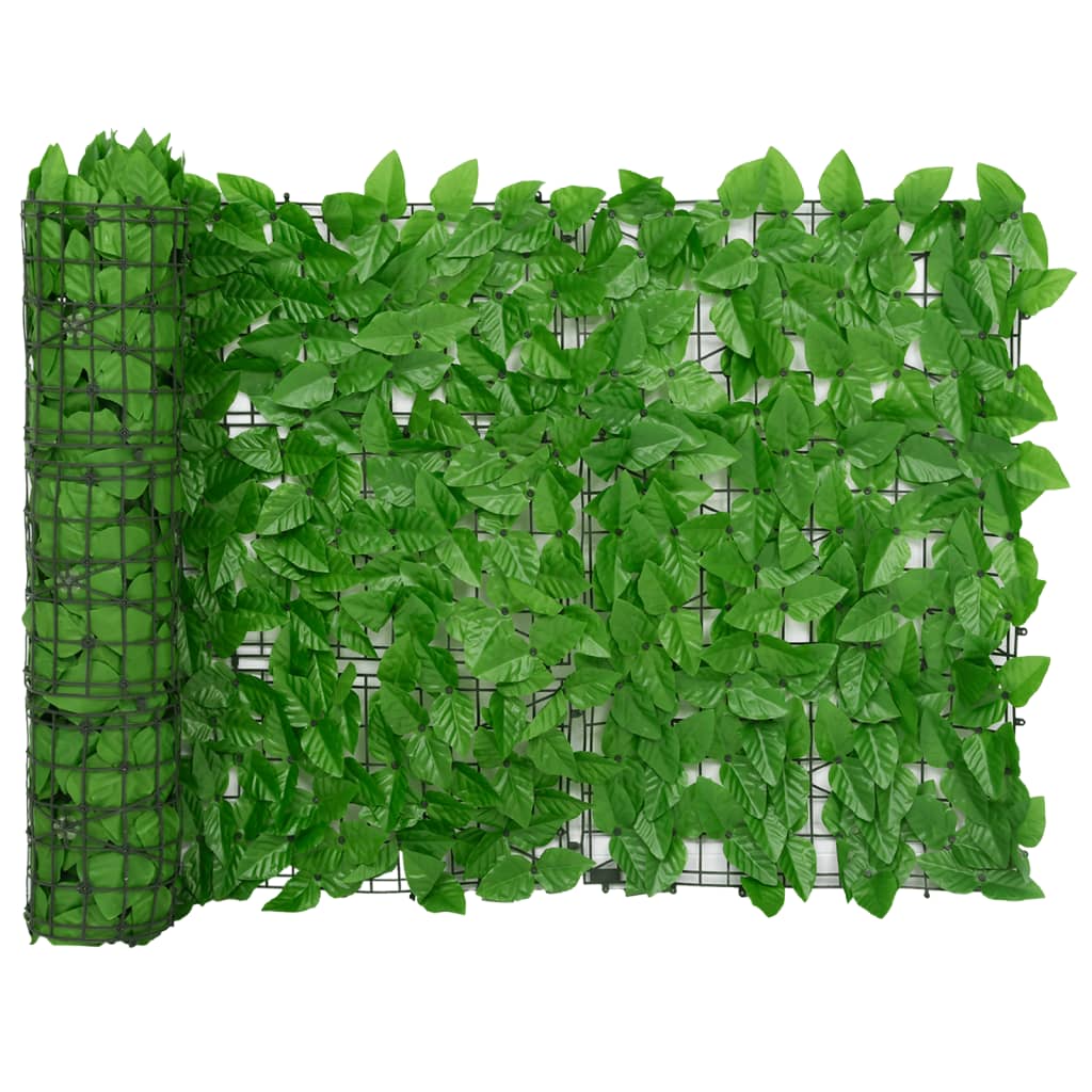 vidaXL Balcony Screen with Green Leaves 200x75 cm 2