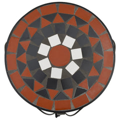vidaXL Plant Stand | Set of 3 | Terracotta and White | Coated iron, ceramic 5