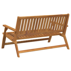 vidaXL Garden Relax Bench Brown 122 x 78 x 73 cm Solid Acacia Wood 4