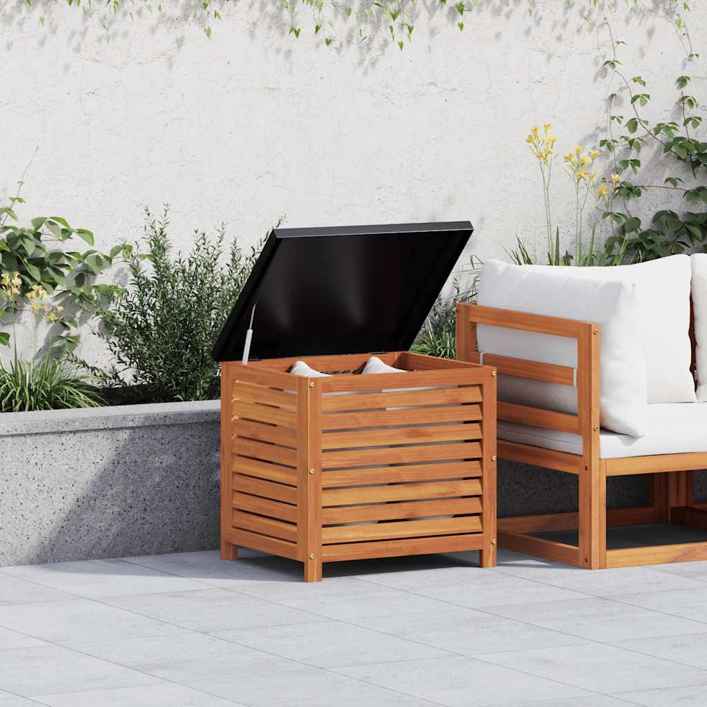 Garden Storage Box Solid Wood Eucalyptus 60 cm 55 cm 50 cm