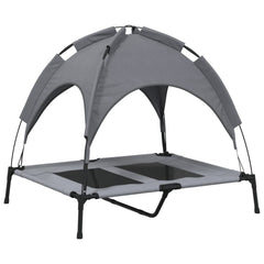 vidaXL Dog Bed with Canopy Anthracite Oxford Fabric and Steel 6
