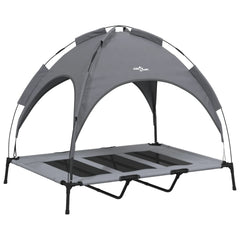 Dog Bed Folding Manual Steel Width 122 cm Anthracite 107 cm