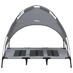 Dog Bed Folding Manual Steel Width 122 cm Anthracite 107 cm