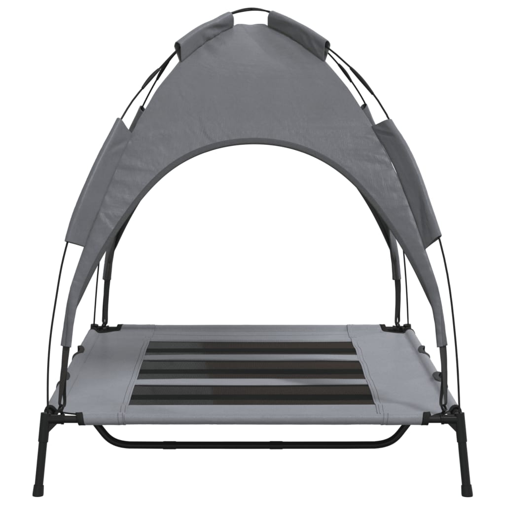 Dog Bed Folding Manual Steel Width 122 cm Anthracite 107 cm