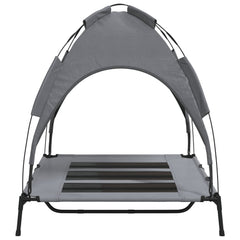 Dog Bed Folding Manual Steel Width 122 cm Anthracite 107 cm