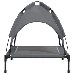 vidaXL Dog Bed with Canopy Anthracite Oxford Fabric and Steel 6
