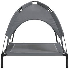 vidaXL Dog Bed with Canopy Anthracite Oxford Fabric and Steel 6