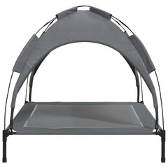 vidaXL Dog Bed with Canopy Anthracite Oxford Fabric and Steel 6