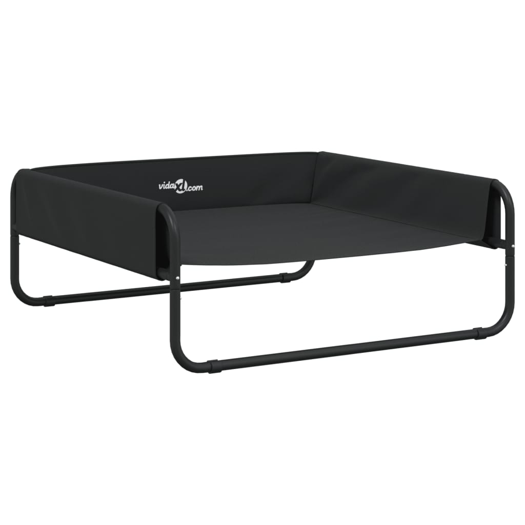 vidaXL Elevated Dog Bed Anthracite Oxford Fabric and Steel 2