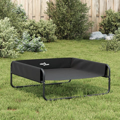 vidaXL Elevated Dog Bed Anthracite Oxford Fabric and Steel 4