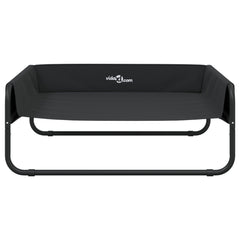 vidaXL Elevated Dog Bed Anthracite Oxford Fabric and Steel 5
