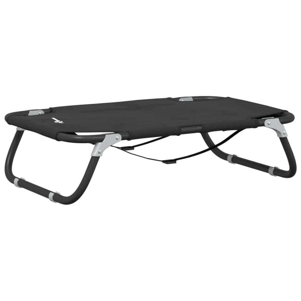 vidaXL Dog Bed Foldable Anthracite Oxford Fabric and Steel 6