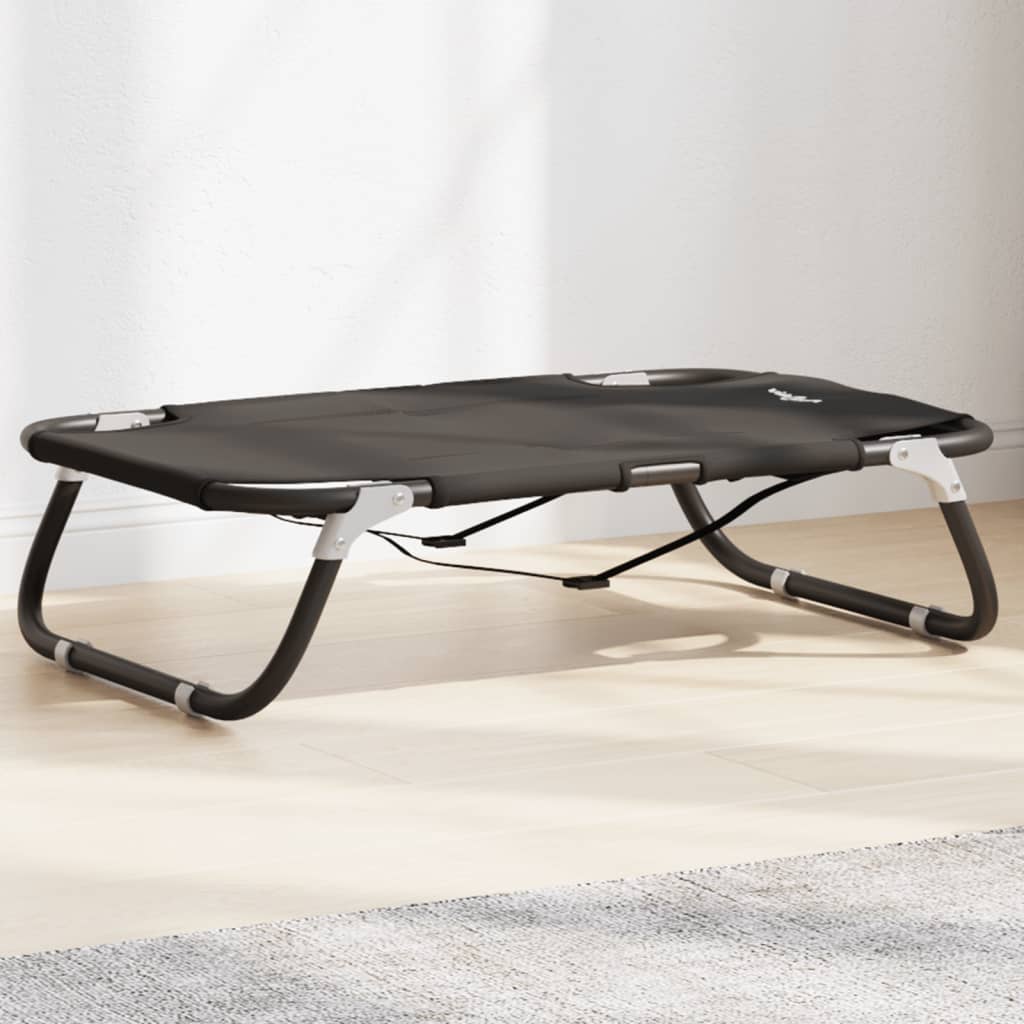 vidaXL Dog Bed Foldable Anthracite Oxford Fabric and Steel 1