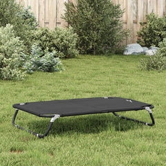 vidaXL Dog Bed Foldable Anthracite Oxford Fabric and Steel 4