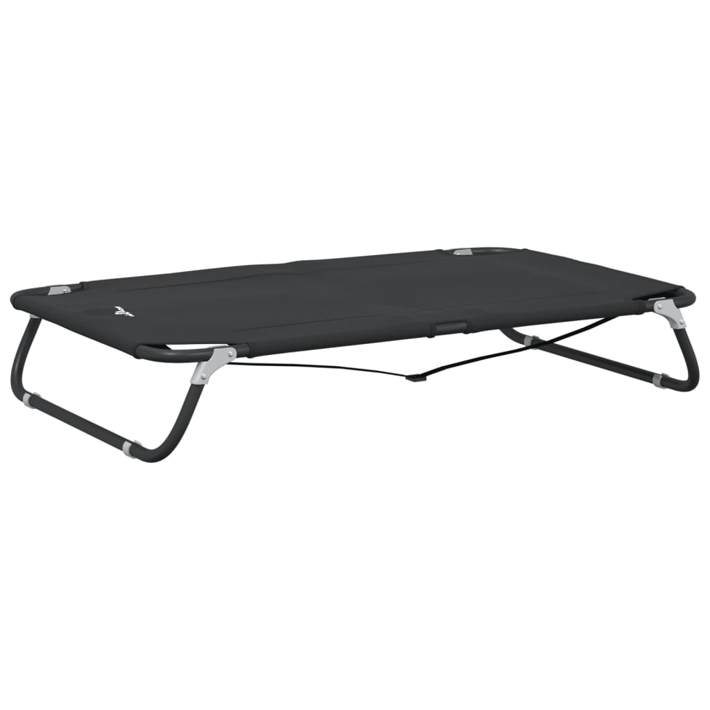 vidaXL Dog Bed Foldable Anthracite Oxford Fabric and Steel 6
