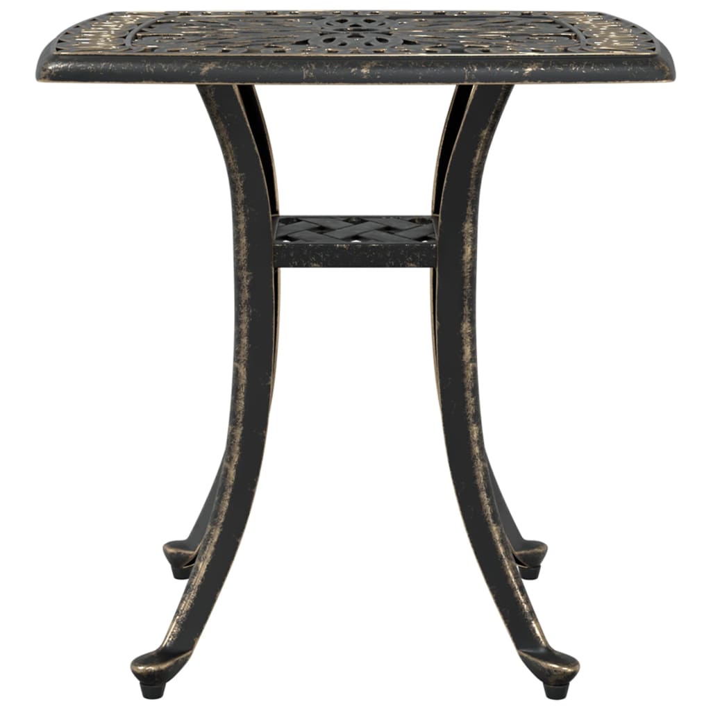 vidaXL Garden Table Bronze 53x53x53 cm Cast Aluminium 5
