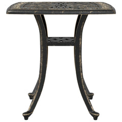 vidaXL Garden Table Bronze 53x53x53 cm Cast Aluminium 6