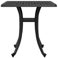 vidaXL Garden Table | Black | Cast Aluminium | Medium | Durable | Garden Table 6