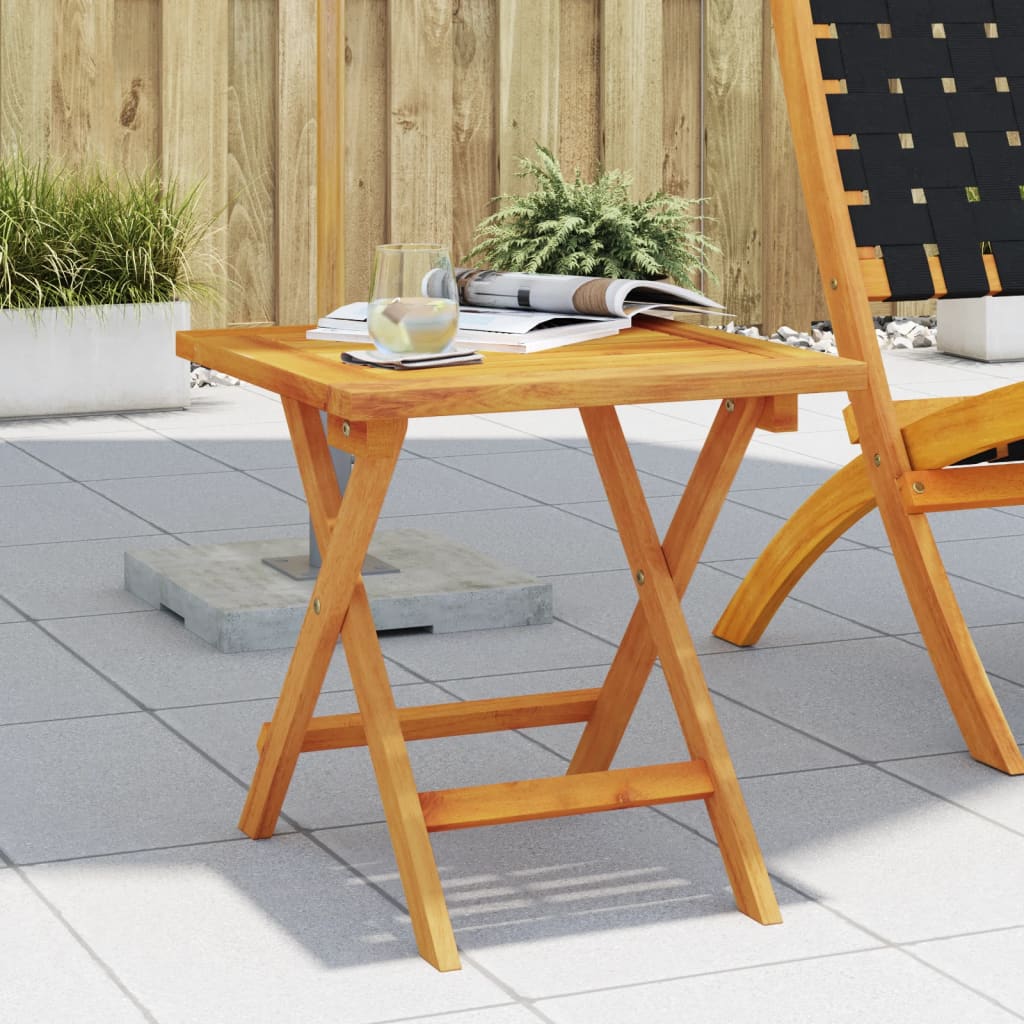 vidaXL Garden Side Table 40x40x40 cm Solid Wood Acacia 1