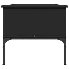 vidaXL Coffee Table Black 100x50x45 cm Engineered Wood and Metal 6