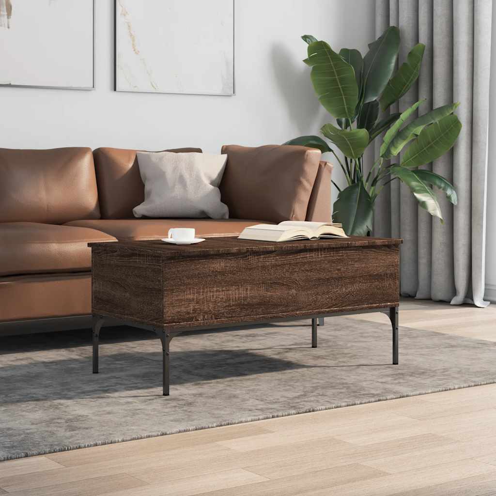 Coffee Table Engineered Wood and Metal