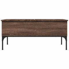 vidaXL Coffee Table Brown Oak 100x50x45 cm Engineered Wood and Metal 5