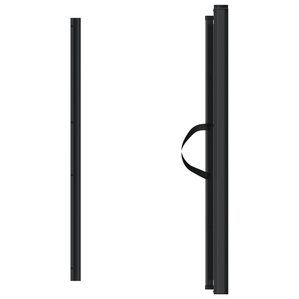 vidaXL Retractable Pet Gate Black 117.5x125 cm 4