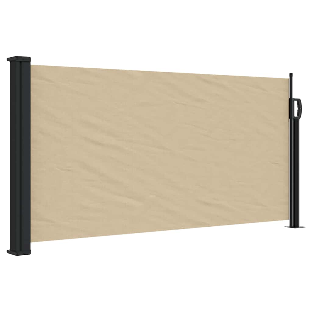Retractable Side Awning 100x300 cm Drop 300 cm Width 100 cm Beige