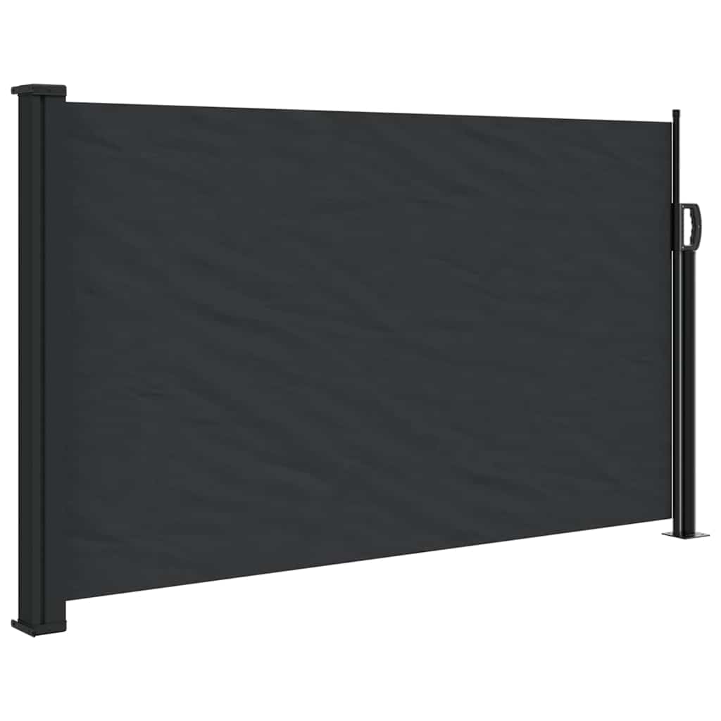 vidaXL Retractable Side Awning Black 117x300 cm 2