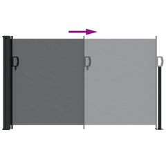 vidaXL Retractable Side Awning Black 117x300 cm 6