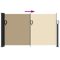 vidaXL Retractable Side Awning Beige 117x300 cm 5
