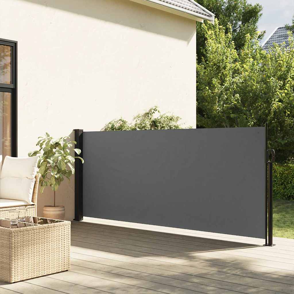 vidaXL Retractable Side Awning Anthracite 117x300 cm 1