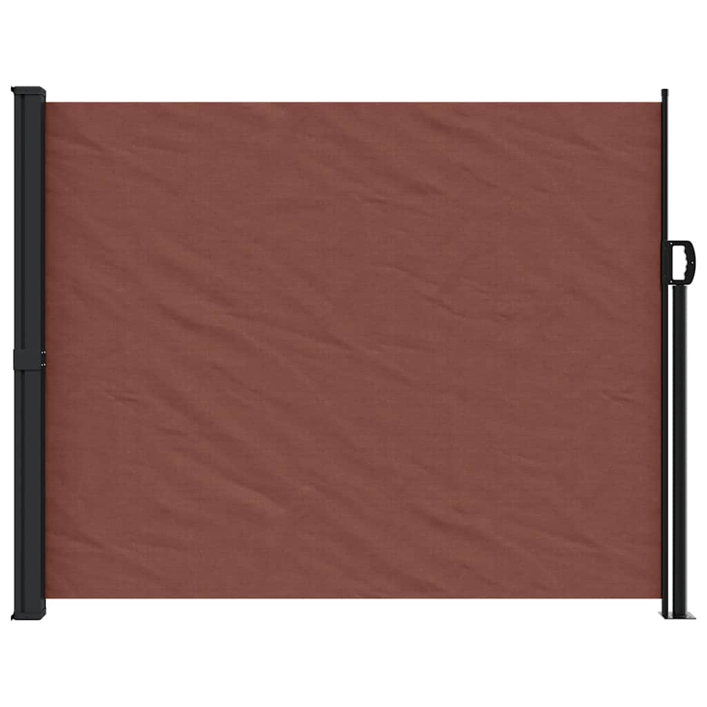 vidaXL Retractable Side Awning Brown 160x300 cm 3
